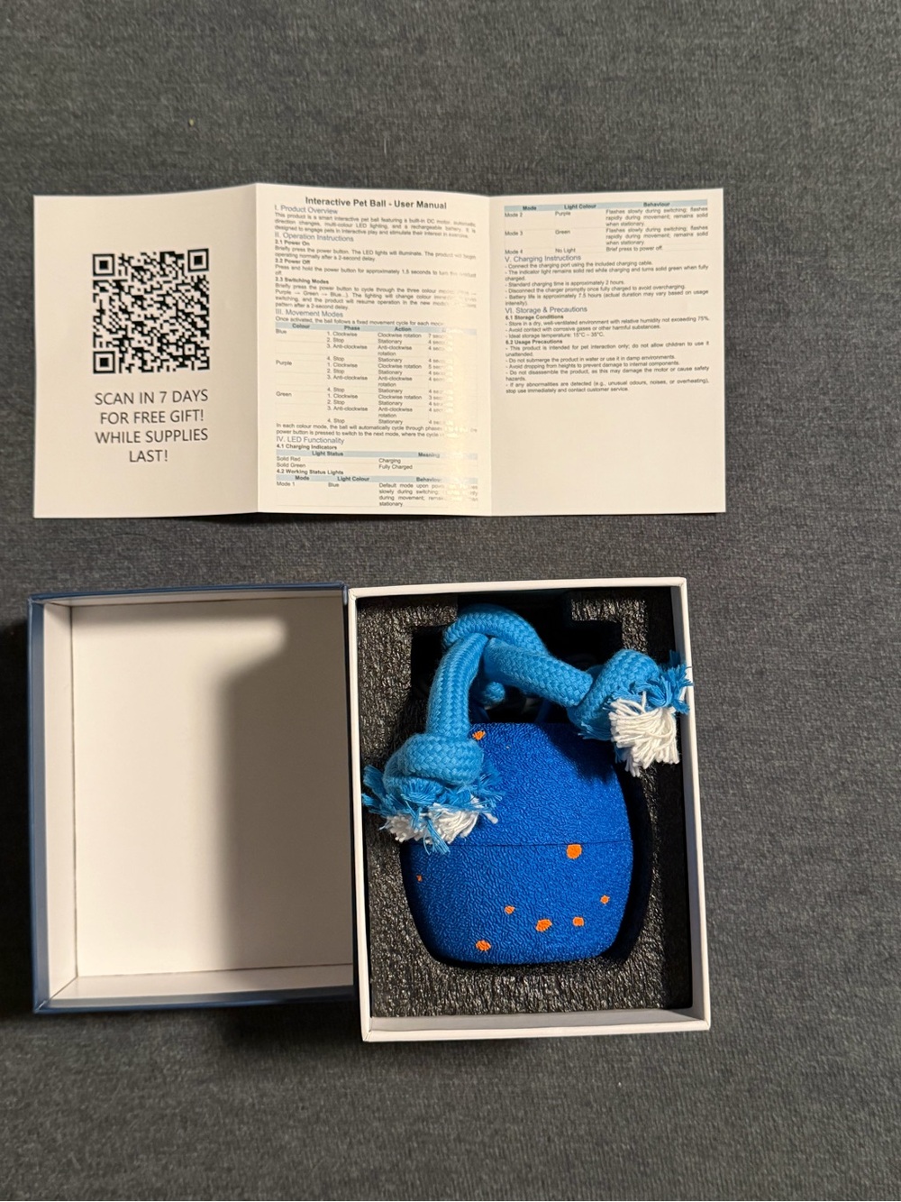 Interactive Pet Toy - recharges